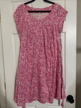 Motherhood Maternity Pink Swirl Print Casual Women’s Dress
